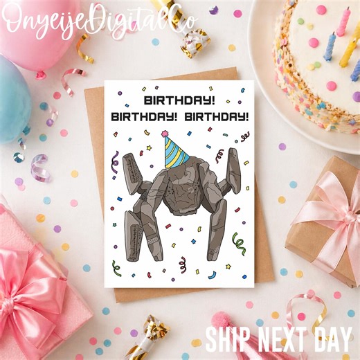 Rocky the Alien Birthday Card, Project Hail Mary It's Your Birthday Card - Etsy