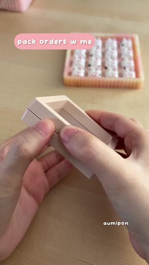 packing! boxes are called floating coin displays! #keycaps #asmr #asmrsounds #packingorders #packingvideos #asmrvideo