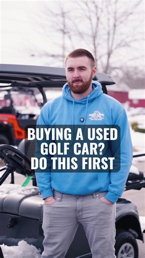 What's the first thing you should do when you buy a used golf car? #golfcartlife #golfcars #golfcart