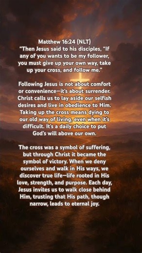 The True Cost of Discipleship: Taking Up the Cross with Christ – Exploring Matthew 16:24