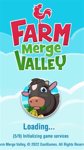 Our cow has been chewing away for several years now, and we felt it was time to refresh the loading screen! 🐮 Our art team has finished a new design, and we're excited to release the first version next week. We hope you like it as much as we do! 🤠 | Farm Merge Valley