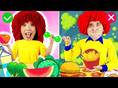 Healthy Food 🍅🥦 vs Junk Food Song 🌭🍔 | Bunny Boom Nursery Rhymes
