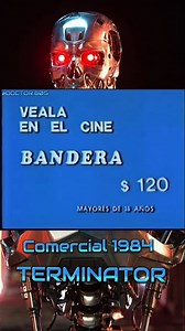 Comercial TERMINATOR 1984 Cine Bandera #Recuerdos #Nostalgia #terminator #peliculasdelos80 #cineenlos80 #doctor80s #sarahconnor #arnoldschwarzenegger #seriesdelos80 #televisiondelos80 #chileenlos80 #los80 #tvchile #viral | Doctor.80s