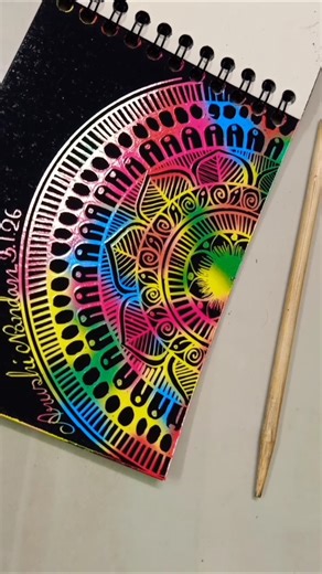 scratch mandala art #shorts#viral