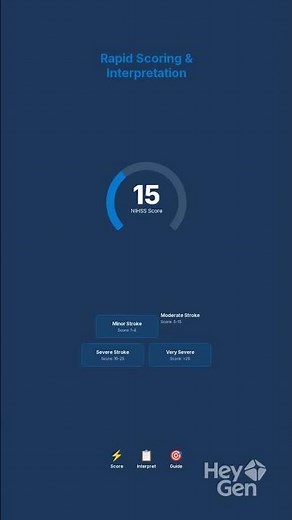 NIHSS Calculator Fast Stroke Scoring