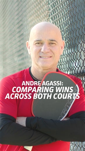 The Pickleball Slam on Instagram: "Grand Slams vs. Pickleball Slams? Andre Agassi compares his wins across courts👏"