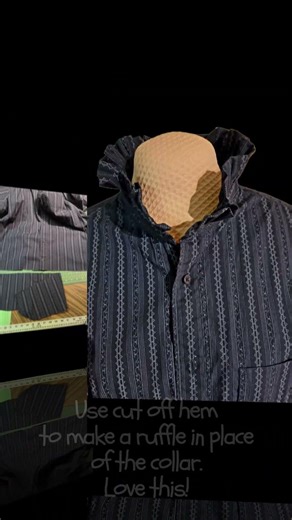 Upcycled Shirt #sewing #upcycleclothes