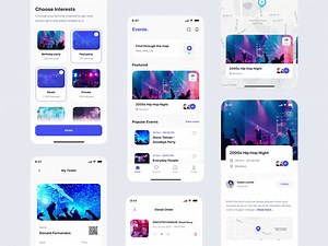 Evenie - Event Booking App UI Kit
