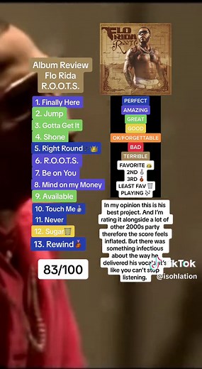 Flo Rida - ROOTS #florida #roots #album #review #albumranking #foryou #xyzbca #2000s #rightround #kesha