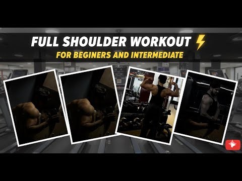 FULL SHOULDER WORKOUT FOR BEGINNERS AND INTERMEDIATE .