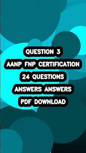 .AANP FNP Certification Exam 2026 🔥 Real Questions & Verified Answers | Fast Review PDF 📘✅