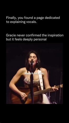 Explaining Vocals | Science of the human voice on Instagram: "Gracie Abrams has a way of making massive arenas feel intimate, and this performance is a perfect example of why her music resonates so deeply. Without ever spelling out who or what inspired the song, she lets the emotion sit quietly in the lyrics — vulnerable, unresolved, and unmistakably personal. It’s that restraint that makes moments like this hit harder. Every pause, every breath between lines feels intentional, as if the song is