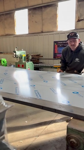 1.4K views · 16 reactions | Using our Pexto shear to cut precision sheet metal in-house. #BTS #metalwork | Timber Stoves | Facebook