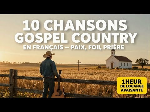 10 Chansons Gospel Country en Français — Paix, Foi Prière | 1 Heure de Musique Apaisante | partie 11