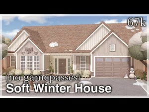 Bloxburg - Soft Winter House (no gamepasses) | exterior | Roblox