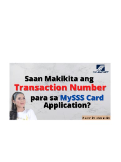 SSS | Saan Makikita ang Transaction Number para sa MySSS Card Application? | SSS MySSS Card | Transaction Number Guide #MySSSCard #SSS #SSSTutorial #TransactionNumber #RCBC #MySSSPortal #SSSOnline #SSSID #GovernmentServicesPH #eGovPH #BenefitsConsultant #HowTo #StepByStepGuide #Philippines #IvyFajardo