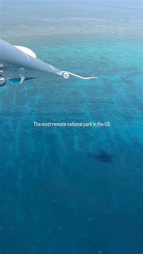 In the middle of the water sits a 19th century fortress😮 70 miles west of Key West sits Dry Tortugas National Park -a place so remote you can only reach it by seaplane or ferry. No roads. No stores. Just turquoise water, coral reefs, sea turtles, and the massive 19th-century Fort Jefferson rising out of the ocean. It’s one of the least visited national parks in the country -not because it’s not worth seeing, but because getting there is part of the adventure. 🌊 Quick facts: • 100 square miles 