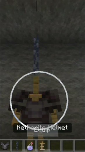 How To Make Floating Netherite Armor in Minecraft | Invisible Stand Trick | Crafting PK #shorts