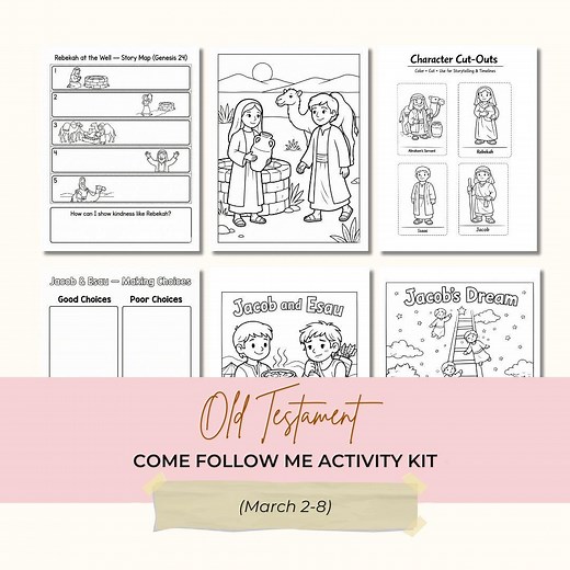 Come Follow Me 2026 Primary Activity Kit | March 2-8 2026, Abraham Bible Activities for Kids, LDS Lesson Helps - Etsy