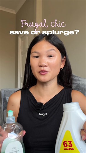 Products I splurge vs save on #householdproducts #splurgevssave #save #frugal