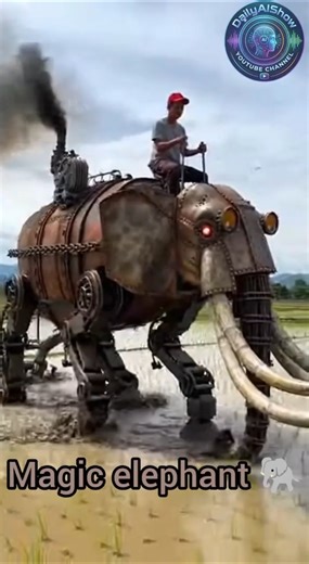 “AI robot moving through a rice field 🤖🌾”