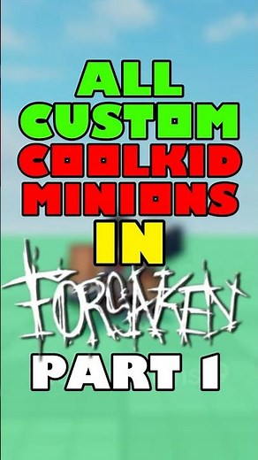 All Custom c00lkidd Minions In Forsaken!!! (Part 1) #roblox #forsaken #shorts #fyp #viral