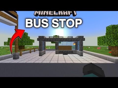 Minecraft Bus stop design 😉 Modern #Minecraft build # Minecraft builds