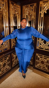 A gentle reminder to my plus size girlies: Wear the outfit. Walk into the room. Take space. Your size is not a limitation. Don’t let fear decide what you can or can’t wear… or which rooms you’re allowed to walk into. Here’s what I wore to a holiday movie premiere in NYC as a plus-size woman. Comment “Blue” and I’ll DM with the outfit details. | Larubyplus