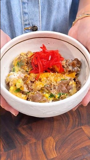 My High Protein Japanese Rice Cooker Beef Bowl ✨