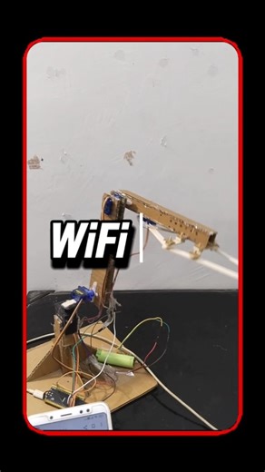 WiFi Arm Hand 🤖 | Mobile Control Robot #shorts #diy #scienceproject