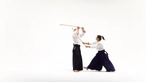 Guy Girl Practicing Aikido Using Bokken Stock Footage Video (100% Royalty-free) 1041586099 | Shutterstock