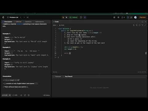 58. Length of Last Word | LeetCode