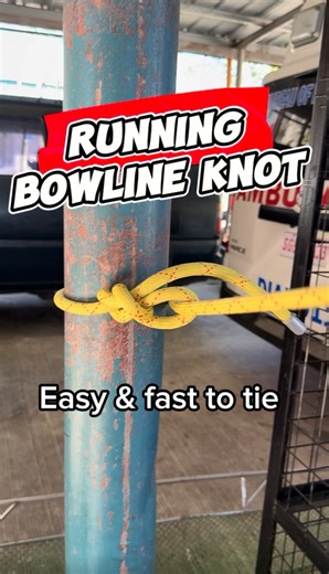 RUNNING BOWLINE The running bowline is a trusted, real-world knot widely used by tree trimmers, and rigging crews. It forms a fixed bowline loop with a sliding noose around the load commonly a log or limb making it ideal for securing and pulling timber. #ropes #ropetutorial #knottutorial #bowline #ropetraining #firefighter #firefightertraining #firenuzzle | firenuzzle