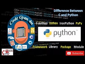 1.1_Difference Between C and Python / CPython, Jython, IronPython, PyPy