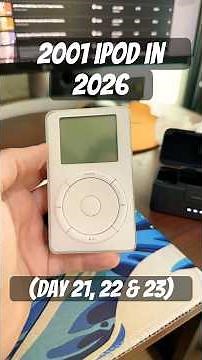 2001 iPod in 2026! (Day 21, 22 & 23) #apple #retrotech #ipod #tech #applehistory
