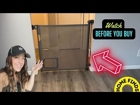 Retractable baby gate installation demo! (link in description)