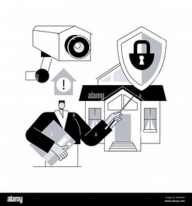Security systems design abstract concept vector illustration. Optimal building security solutions, video surveillance, product selection, project and Stock Vector Image & Art - Alamy