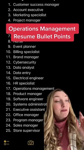 Operations Manager Resume Bullet Points Explained