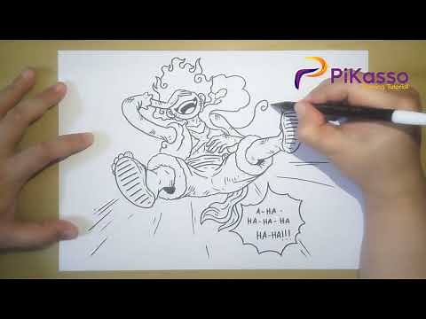 Luffy Gear 5 Easy Drawing Tutorial