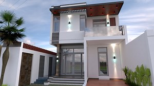 House Plans 8x20m with Full Plan 4Beds