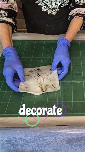 Silicone Mold with Concrete of a Rainbow Coaster