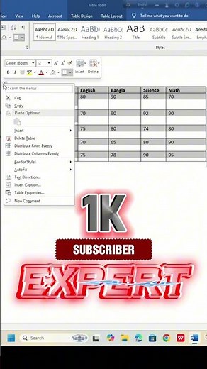 Align Table Rows & Columns in Word Like an Expert | Perfect Layout | Digital Office Skill