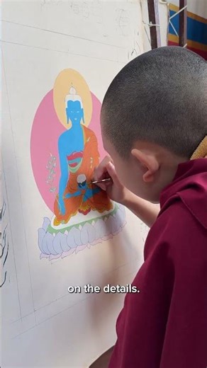 Jamyang Dolma, is back in our studio! ‪@enlightenmentthangka‬