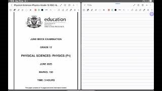 Physical Science P1 Grade12 Free State Mock Test 2025 Full Memo Science Class Mp3 & Mp4 Download - clip.africa.com