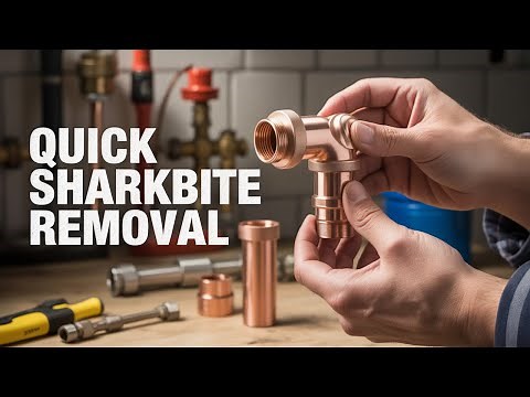 Removing SHARK BITE Fittings is a BREEZE with This Trick