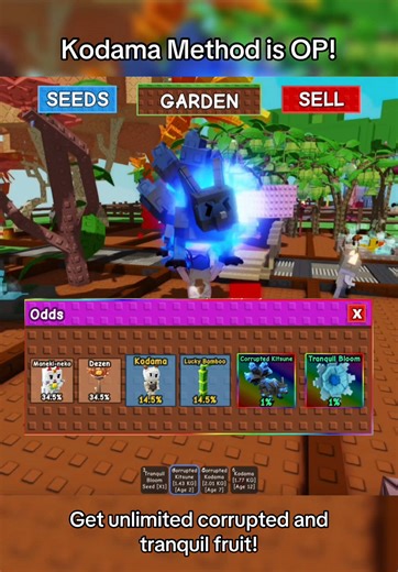 Grow a Garden with the Kodama Method - Unlimited Fruits