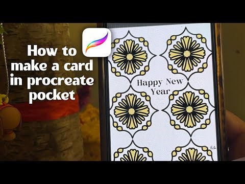 How to make a card step by step in Procreate POCKET