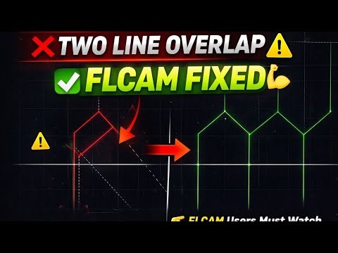 Two Line Overlap || Flcam Fixed Common Cut