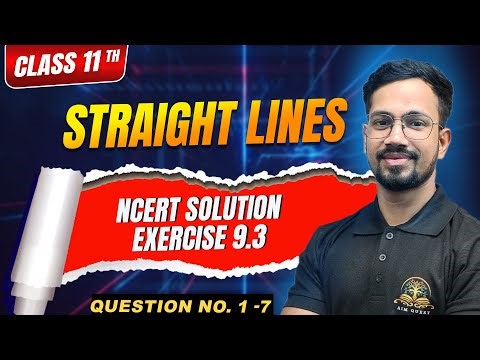 Class 11 maths | Straight lines | Exercise 9.3 Ncert solution