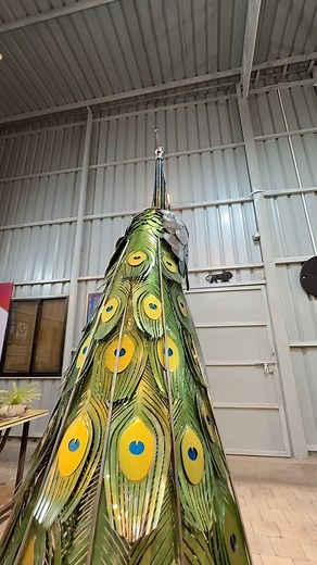Deval Verma on Instagram: "M A Y U R . Explore the intricate process behind our metal scrap peacock sculpture in this detailed video. You’ll see the exceptional craftsmanship and the careful multi-layer painting technique that breathes life into this piece. Every feather is handmade, demonstrating our meticulous attention to detail and dedication to quality. This process involves countless hours of hard work and passion, transforming scrap metal into one of our most celebrated and mesmerizing sc